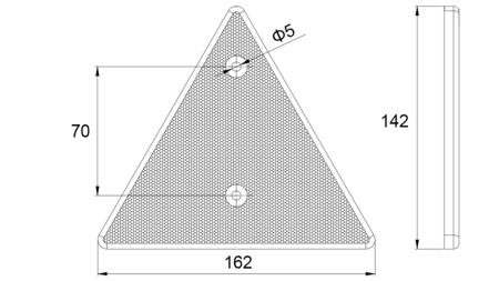 RÜCKSTRAHLER DREIECKIG (4 Stück Packung)