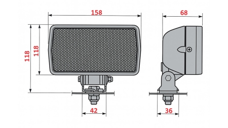 TRAKTOR ARBEJDSLYS COBO HALOGEN
