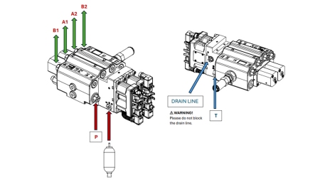 PROPORTIONELL STYRVENTIL FÖR TRAKTORFRONTLASTARE - OPEN CENTER LVM92 EHP