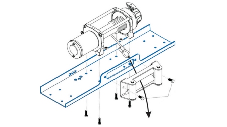 MONTAGEPLATTE FÜR ELEKTRISCHE SEILWINDE RS-12000