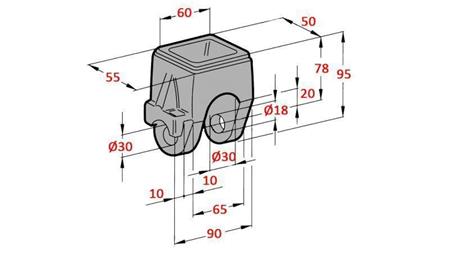 DUMP TRUCK HOLDER FI18-22 ØVERSTE