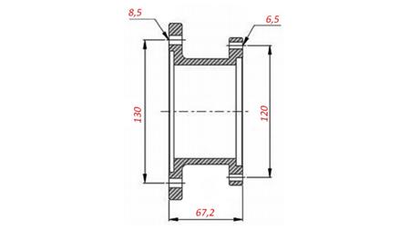 KLOKKE TIL HYDRAULISK PUMPE - DIREKTE MONTERING