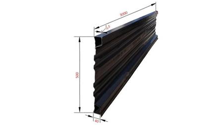 SEITENWAND FÜR KIPPANHÄNGER 3 MET. - HÖHE 500 mm