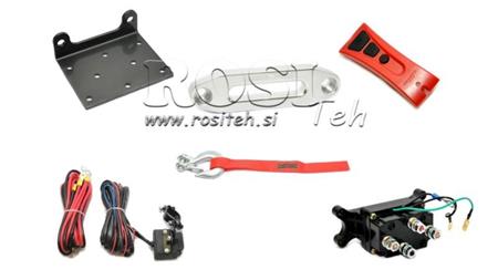 12 V ELEKTRISK WINCH DWH 3500 HD - 1588 kg - SYNTHETISK REB