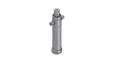 3024F -TELESCOPISK CYLINDER STANDARD/HÅL 2 STEG RESA 795 DIAMETER 95