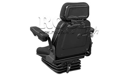 TRECKER SITZ LUFTFEDERUNG STOFF MIT ARMLEHNEN ECO