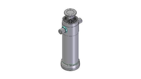 6011S -TELESCOPISK CYLINDER STANDARD/BOLD 6 TRIN SLAG 2557 DIAMETER 152