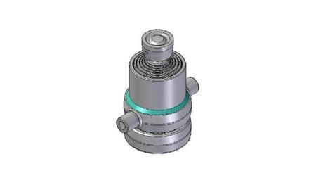 6017S -TELESCOPIC ZYLINDER STANDARD/KUGEL 6 STUFEN HUB 985 DURCHMESSER 170