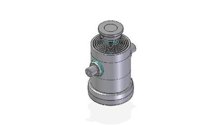 7031S -TELESCOPISK CYLINDER STANDARD/BALL 7 TRIN REJSE 1737 DIAMETER 240