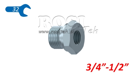 HYDRAULIKADAPTER MÄNNLICH-WEIBLICH 3/4-1/2