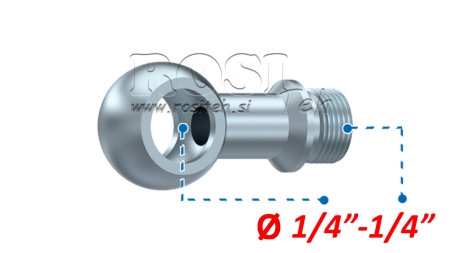 HIDRAVLIČNI PRIKLJUČEK OČESNI 1/4-1/4