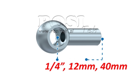KOVINSKA CEV BANJO 12mm 1/4 40mm