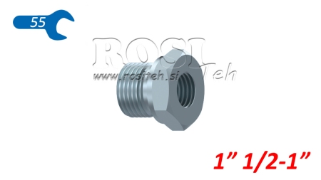 HYDRAULIKADAPTER MÄNNLICH-WEIBLICH 1 1/2-1