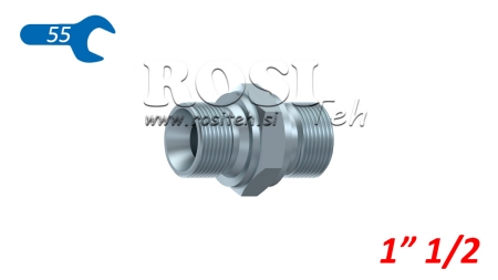 HYDRAULIK DOPPELSCHRAUBE BSP 1 1/2