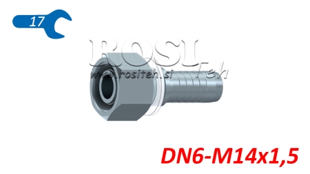 HYDRAULISK FORBINDELSE DKOS 6 MED HUN DN6-M14X1,5