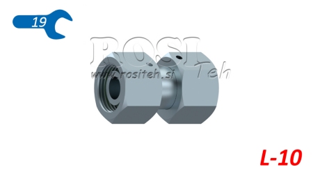 HIDRAVLIČNI DVOVIJAČNIK DVOJNA VRTLJIVA MATICA (10L) M16x1,5