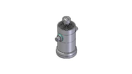 9013S -TELESCOPISK CYLINDER STANDARD/BALL 9 TRIN SLAG 2960 DIAMETER 240