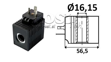 ELEKTROMAGNETISK SPOL 12V DC - CB12 - fi 16.15mm-52mm 16W IP65