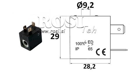 ELEKTROMAGNETISCHE SPULE 230VAC FÜR VENTIL - fi 19,2mm-29mm 4W