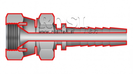 HYDRAULISCHER ANSCHLUSS JIS Japanese 60°KOMATSU WEIBLICH DN31-M36x1,5