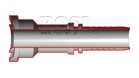 HYDRAULISCHER ANSCHLUSS KOMATSU GERADE DN16mm- Flansch 5/8"