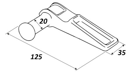 KEIL FÜR BORDWANDVERSCHLUSS TYP MAROTTA - links