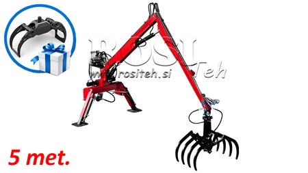 HYDRAULIKLADER, TRAKTORKRAN MIT GABEL HUT 5m