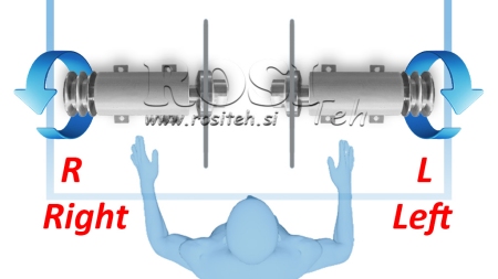 STØBEJERNS CIRKELSAVAKSEL 400MM (VENSTRE GEVIND)