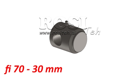 LØSE BUNDE FOR PÅSVEJSNING FI70 MED HUL 30MM