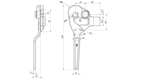 BORDWANDVERSCHLUSS TYP ROSI-02 RECHT