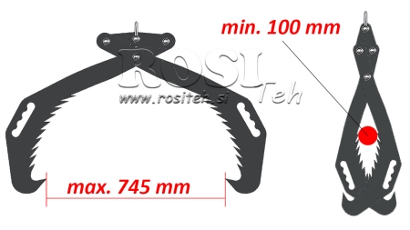 HANDZANGEN FÜR FORSTWESEN GRIPPER HD70 (700mm)
