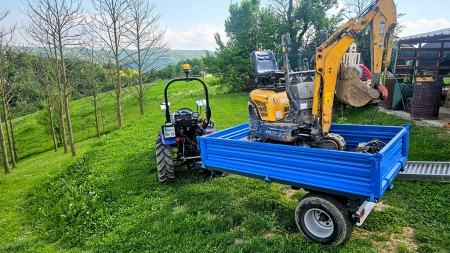 BORDWAND FÜR KIPPERANHÄNGER 6 m - HÖHE 350 mm