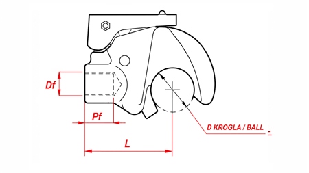 ANSCHWEIßHAKEN FÜR AUTOMATIKOBERLENKER KAT.2