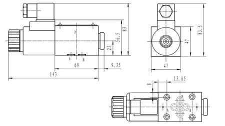 CETOP 3_1 SPULENABMESSUNGEN- 51B