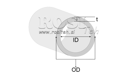 GEHONTE ROHR H9 FÜR HYDRAULIKZYLINDER 120/135 - 7,5mm (1000mm)