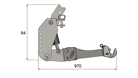 UNIVERSALE FRONTHYDRAULIK CAT. 3 FÜR TRAKTOR 2500 KG