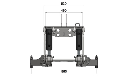 UNIVERSALE FRONTHYDRAULIK CAT. 3 FÜR TRAKTOR 2500 KG