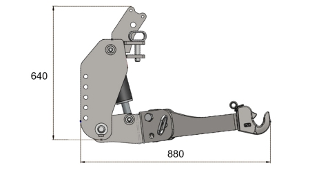 UNIVERSALE FRONTHYDRAULIK FLEX KAT 2 FÜR TRAKTOR 1500kg