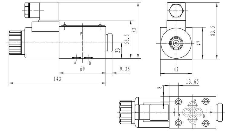 CETOP 3_1 SPOLE DIMENSIONER 41A