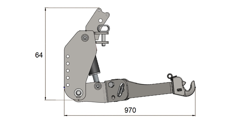 UNIVERSALE FRONTHYDRAULIK CAT. 3 FÜR TRAKTOR 2500 KG