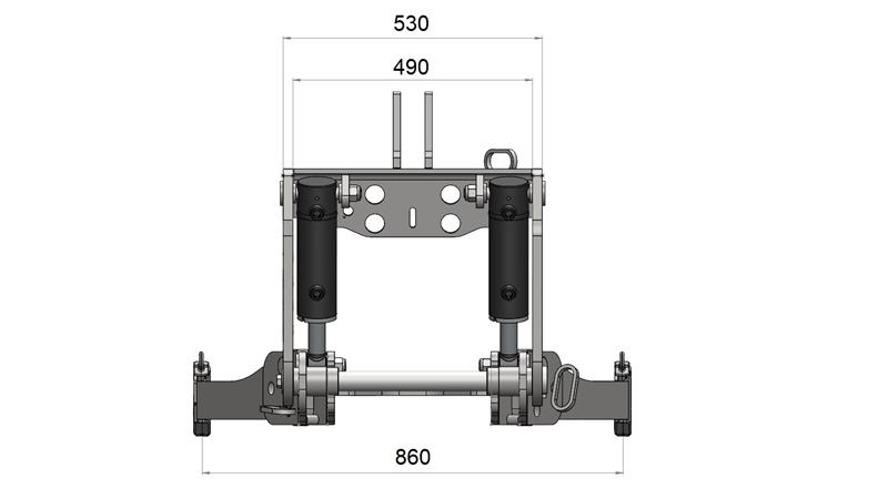 UNIVERSALE FRONTHYDRAULIK CAT. 3 FÜR TRAKTOR 2500 KG