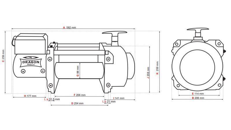 24 V ELEKTRISCHER WINSCH DWT 18000 HD - 8165 kg