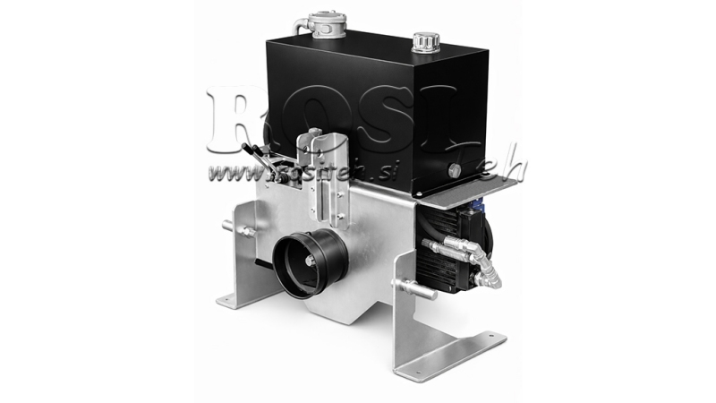 HYDRAULISCHER TRAKTORAGGREGAT KAPAZITÄT 100 lit DURCHFLUSS 53 lit/min 3 X Z80 - MIT ÖLKÜHLER