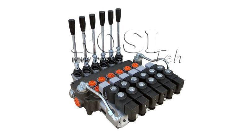 HYDRAULISK VENTIL 6xP80 - EO 12V