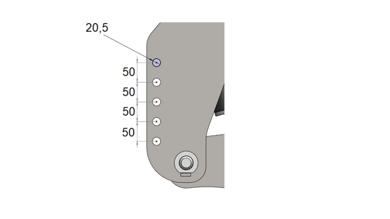 UNIVERSALE FRONTHYDRAULIK KAT 2 FÜR TRAKTOR 1500kg - ROT (RAL 3000)