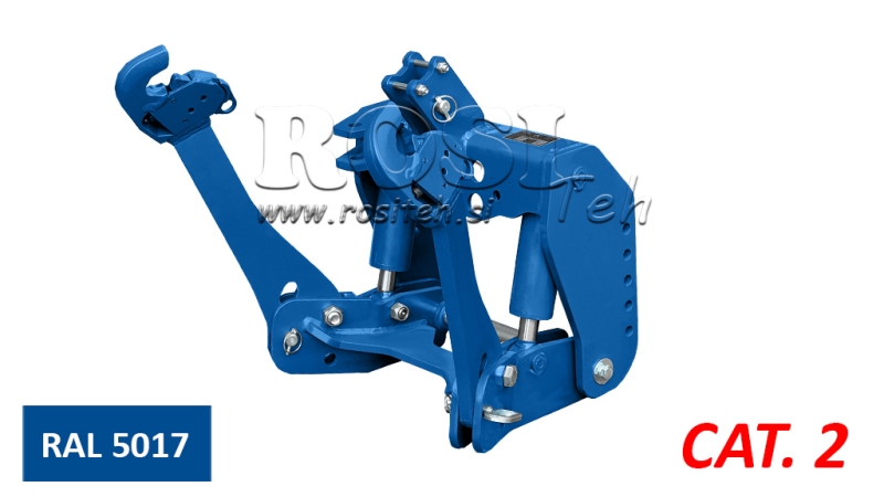 PŘEDNÍ HYDRAULIKA TRAKTORU 2KAT PRO TRAKTOR 1500KG - MODRÁ (RAL 5017)