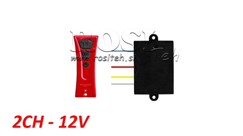 WIRELESS BREZŽIČNI KRMILNIK 2CH - 12V
