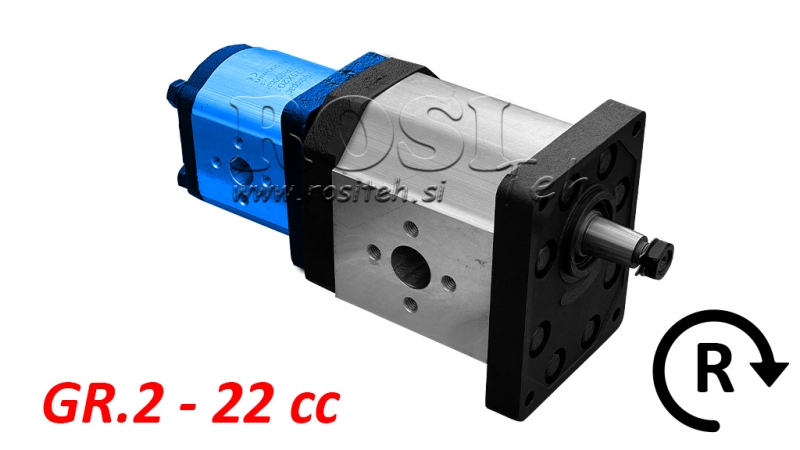 POMPE HYDRAULIQUE 20C22X201 SECONDE GR.2 22 CC DROITE
