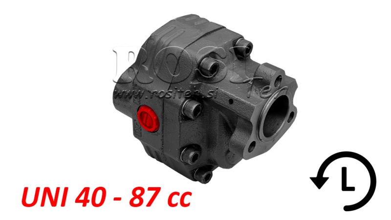 POMPE HYDRAULIQUE EN FONTE UNI40-87CC-220 BAR GAUCHE