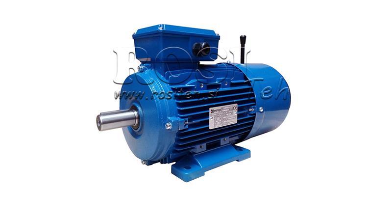 7.5kW-ELEKTRISK MOTOR MED BREMS MSH132M-4_1450rpm 3Faser fødder-B3